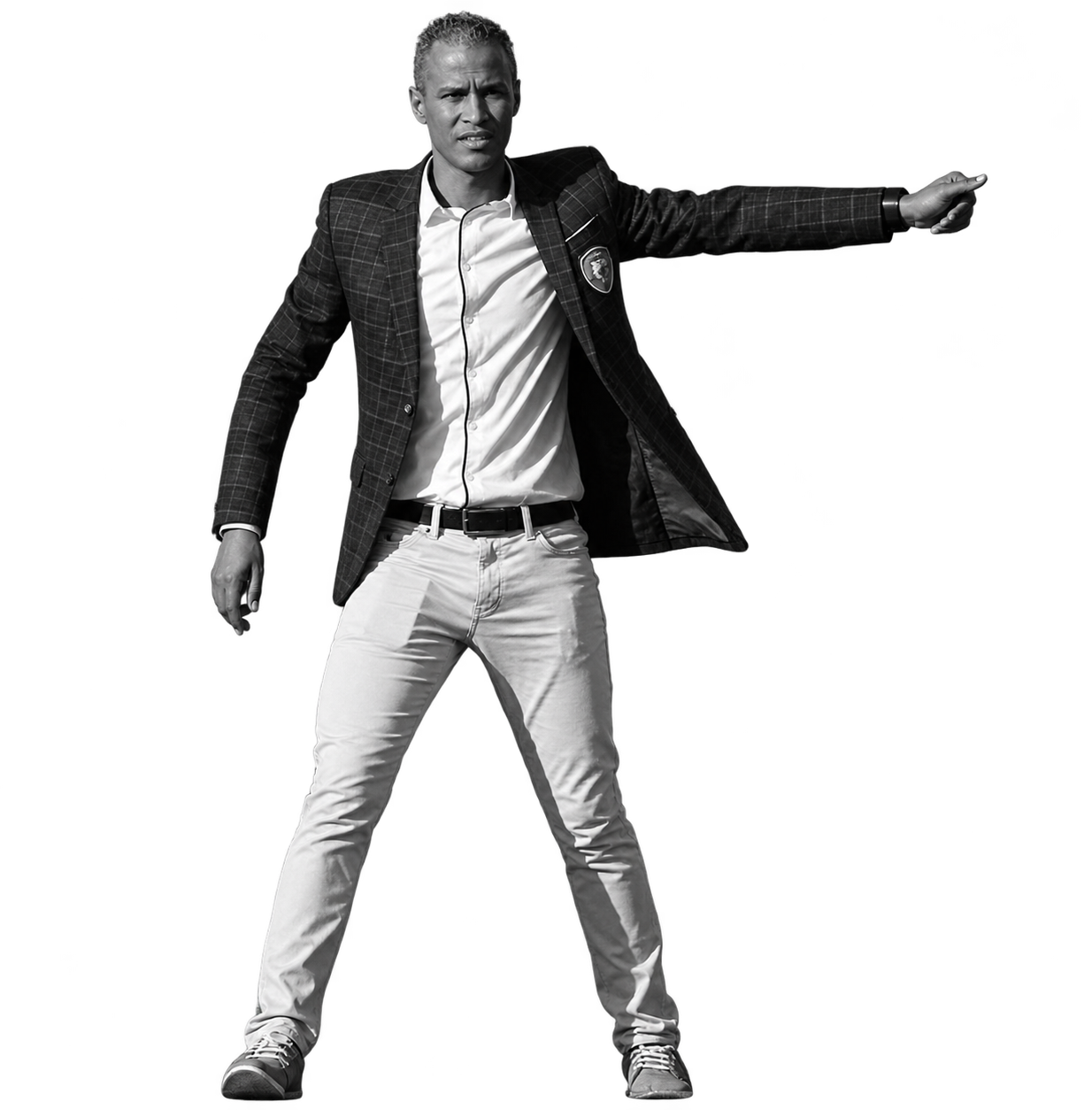 Coach on the touchline